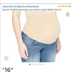 Maternity over the belly shorts